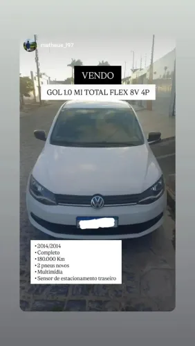 Volkswagen Gol Geração VI 1.0 8V MI Total Flex Mec. 4P 2014
