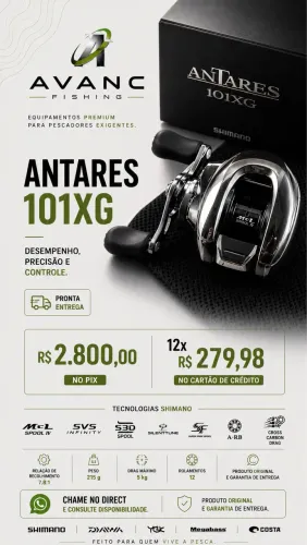 CARRETILHA SHIMANO ANTARES 2025 | 101XG