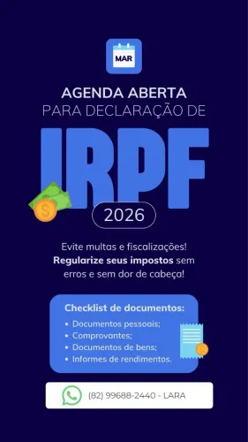 IRPF - DECLARAÇÃO IMPOSTO DE RENDA 2026