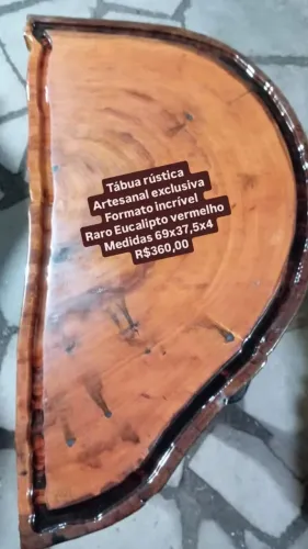 Tábua artesanal rústica 