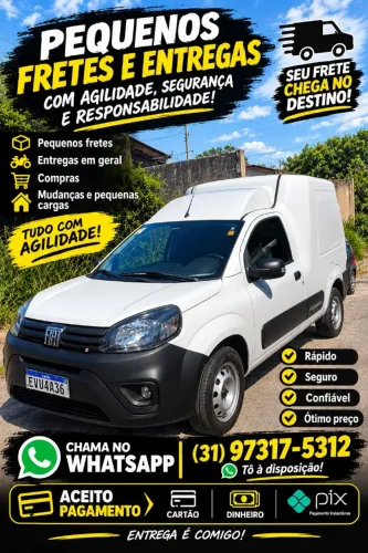 Pequenas mudanças carretos , entregas etc