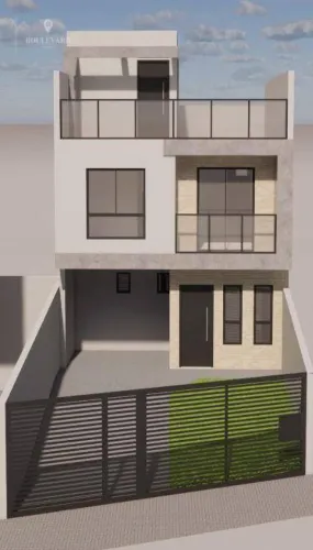Sobrado novo com 3 dormitórios à venda, 108 m² por R$ 570.000 - Abranches - Curitiba/PR