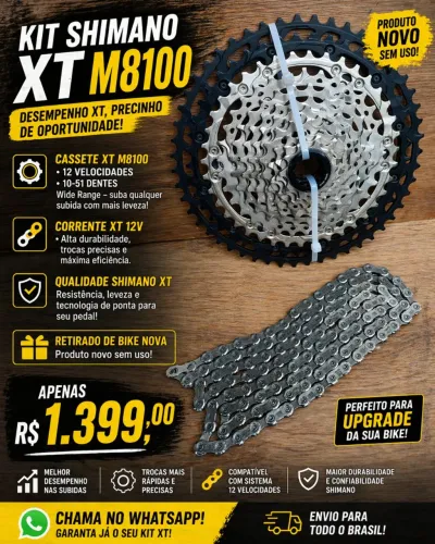 Relação shimano XT m8100