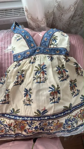 Vestido curto Luna estampado FARM