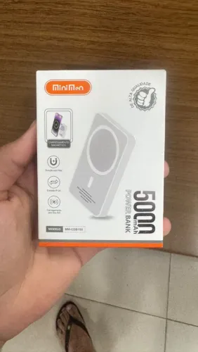 Power bank carregador magnético sem fio para iPhone