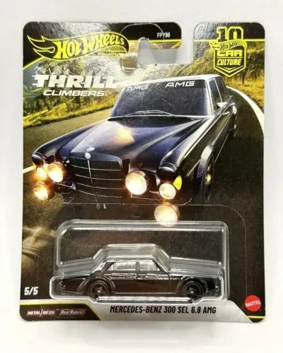 Mercedes-Benz 300 Sel amg hot wheels premium preta - thrill climbers