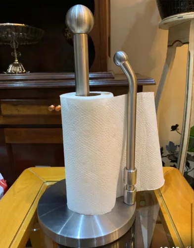 Porta rolo papel toalha de aço inox tipo americano