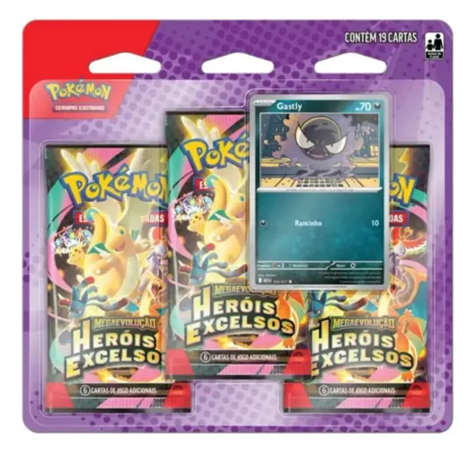 Pacote Triplo Heróis Excelsos (Cartas Pokémon)
