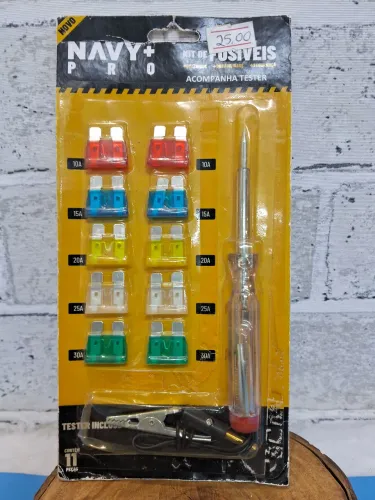 Kit de Fusíveis Navy + Pro acompanha teste