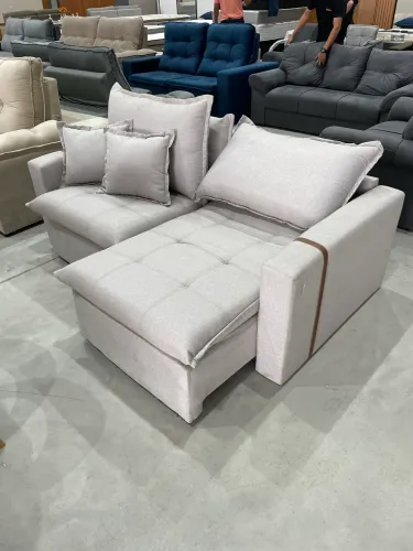 SOFA SEM CAIXA COM MOLAS ENSACADAS 1,90m