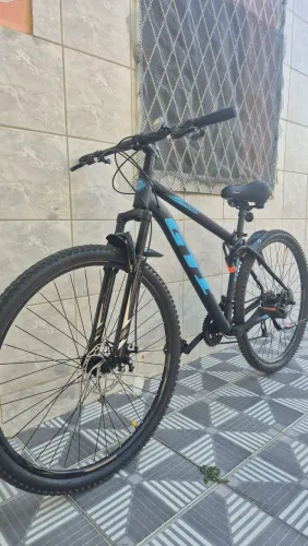 Bicicleta GTI Roma Aro 29, 21 Marchas, Preta e Azul