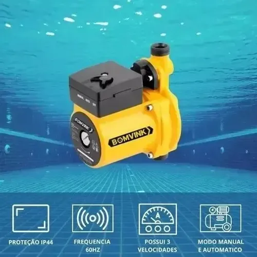 bomba de pressurização de agua 120w-110v bomvink bom-8707