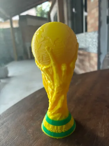 Réplica Decorativa Taça da Copa do Mundo 15cm - 3D