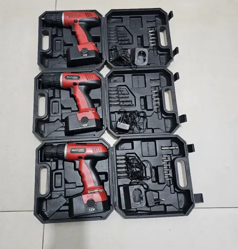 3 Parafusadeiras Bateria 12V Multilaser Com Defeito