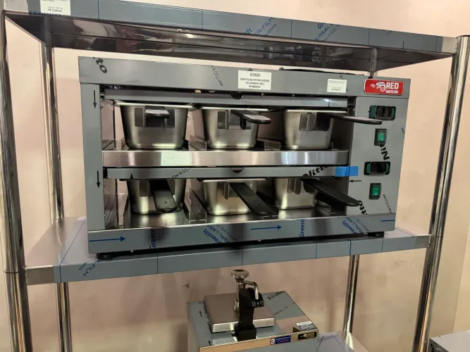 CONSERVADOR DE PROTEÍNAS 6 CUBAS ABERTURA DOIS LADOS 220V