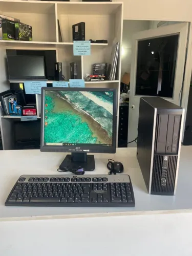 computador completo hp amd phenon quadcore/4gb mem/500gb hd+SSD 120gb/wi-fi/tela 17 garant