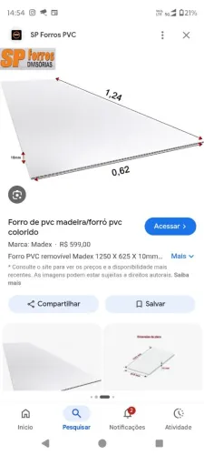 placa de PVC