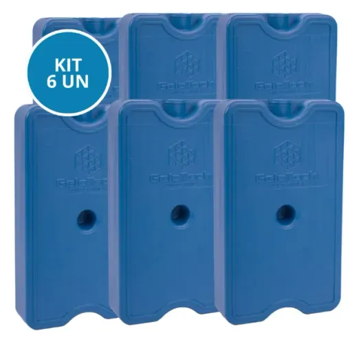 Placa de Gelo Reutilizável Rígido 500ml - 6 unidades
