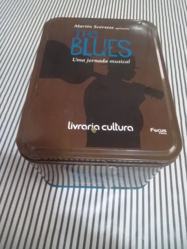 Box DVD lata Martin Scorsese The Blues Jornada Musical 7 DVDs lacrados Edição Colecionador