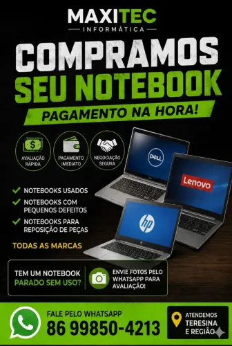 Assistencia Tecnica de Notebooks e Avaliacao de Equipamentos Usados<br>