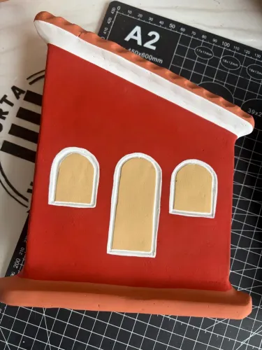 Casinhas pintadas à mão 