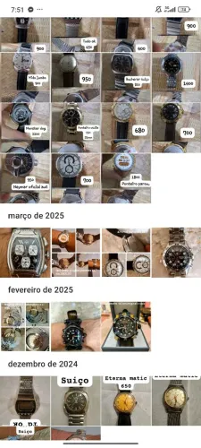 relógios automáticos e quatz  ,preços variados apenas venda Zn freguesia sp 