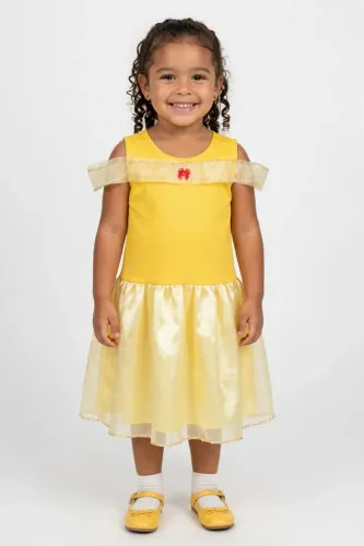 Vestido, fantasia da princesa Bela.