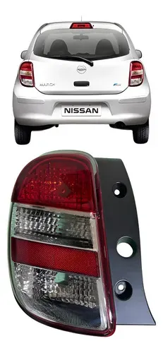Lanterna Traseira Lado Esquerdo Nissan March 2011 2012 2013 Esquerdo/motorista Vermelho