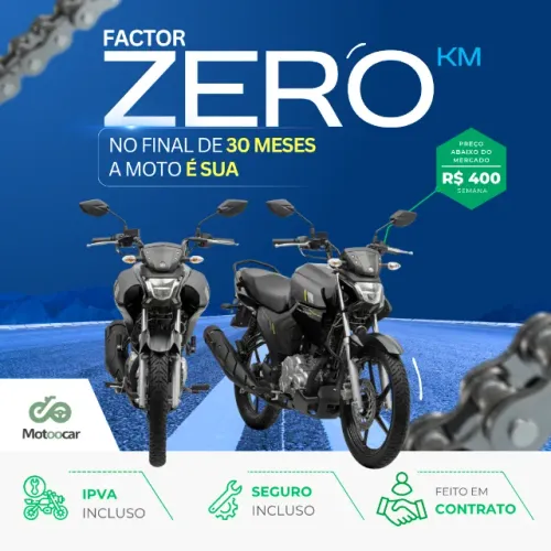 Aluguel Yamaha Factor 2026 - 0km