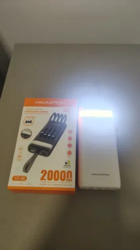 Carregador Portátil H Maston de 20000 com lanterna