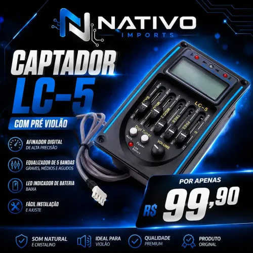 Captador para violão lc-5