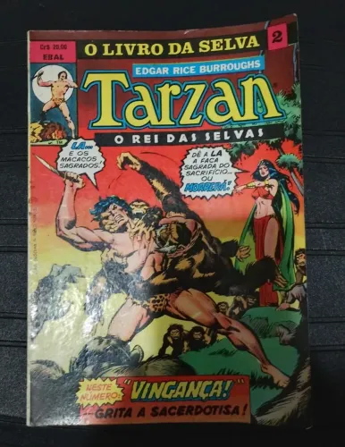 TARZAN O LIVRO DA SELVA 2 EBAL, 1978 RELÍQUIA RARA
