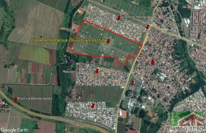 TERRENO À VENDA | PARQUE OLÍVIO FRANCESCHINI | HORTOLÂNDIA