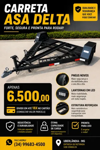 CARRETA ASA DELTA - ÓTIMA OPORTUNIDADE DE RENDA