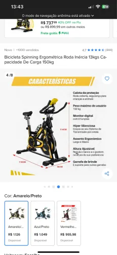 Bicicleta ergométrica
