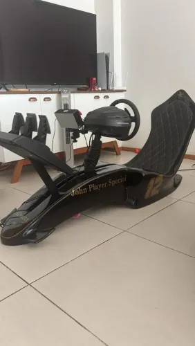 Cockpit Adhemar Cabral , Lótus F1 JPS Senna 12. Com set Trhustmaster T300 RS.