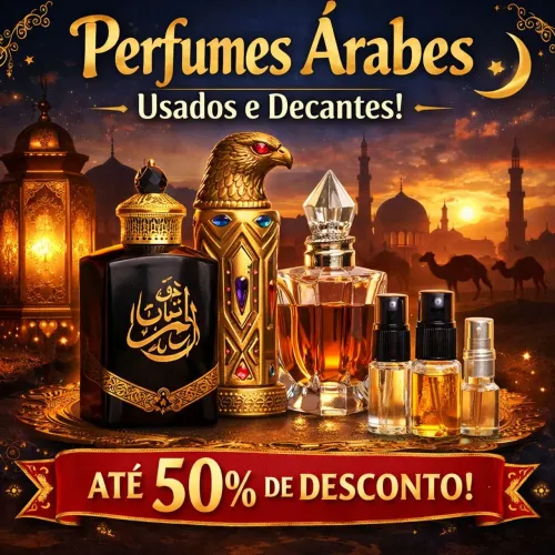 Perfumes Árabes Originais - Usados e Decantes até 50% OFF