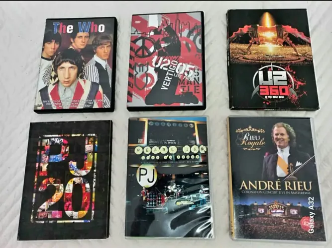 Dvds de Rock Nacional e Internacional ** (Semi-novos) **