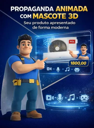 Propaganda Animada com Mascote 3D (Vídeo Profissional)