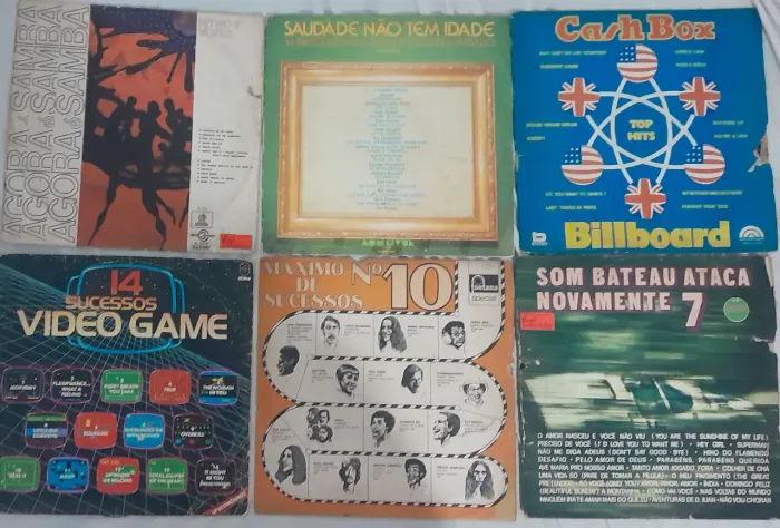 6 Discos Vinil Agora é Samba Saudade não tem Idade Cash Box  Som Bateu Frete Gratis