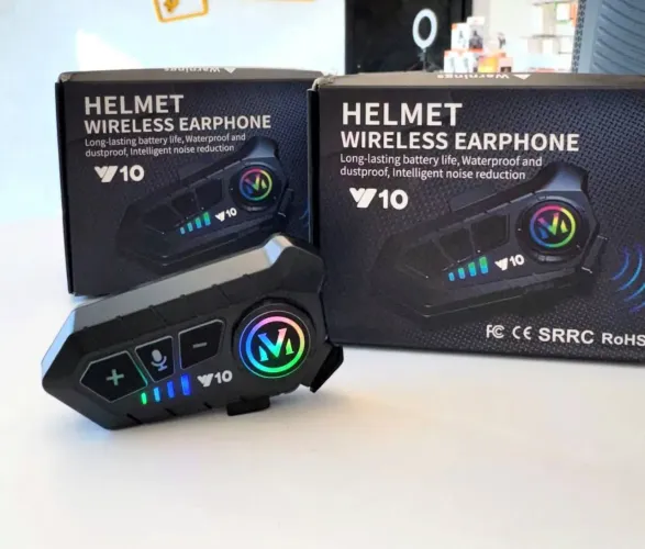 Intercomunicador Bluetooth V10 para Capacete - Novo