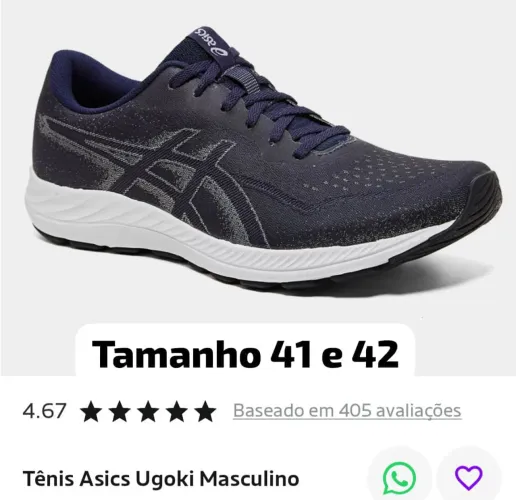 Tênis Asics ugoki tamanho 41 e 42 original 