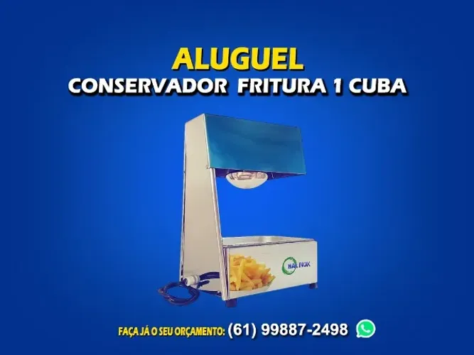 Aluguel aquecedor de batata 1 cuba