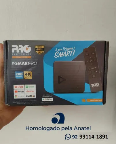 Tv box Proeletronic 4k Hd Smartpro 3000/16GB Homologado Anatel