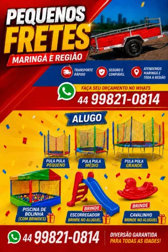 Aluguel de pula-pula e piscina de bolinha 