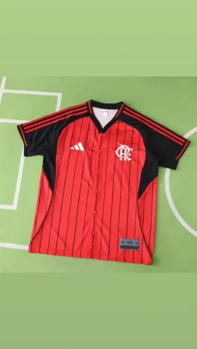 Camisa do flamengo "baseball"
