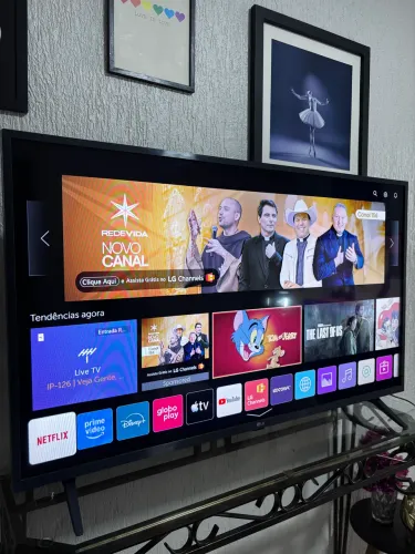 Smart tv LG 43 polegadas 4k.