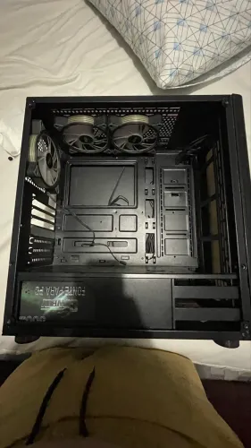 Gabinete thermaltek com 3 fans,controladoras e fonte real de 500w.