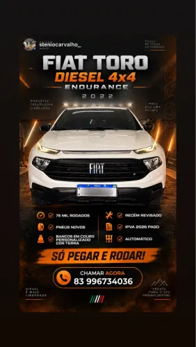 Fiat Toro Endurance 2.0 16V 4X4 Diesel Aut. 2022