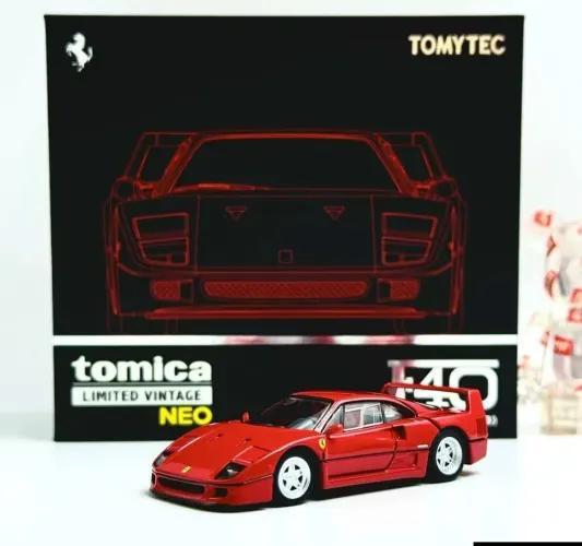 Tomica Limited Vintage NEO TLV Ferrari F40 1989 Vermelho 1/64 Tomytec NOVO